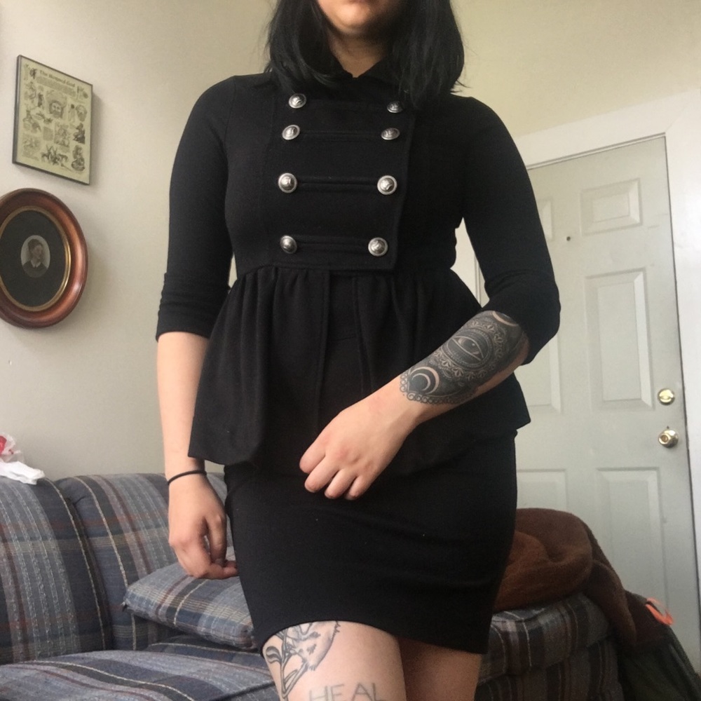 Black military inspired jacket
